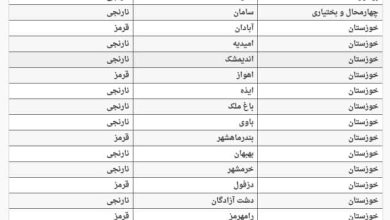 اسامی شهرهای ممنوعه برای سفر توسط ستاد مقابله با کرونا اعلام شد