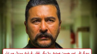 بیوگرافی امیرحسین صدیق بازیگر نقش فرشاد مشفق در سریال تلویزیونی میراث بیوگرافی امیرحسین صدیق بازیگر