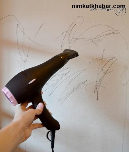 نحوه پاک کردن مداد رنگی از روی دیوار با استفاده از ترفندهای ساده و مفید