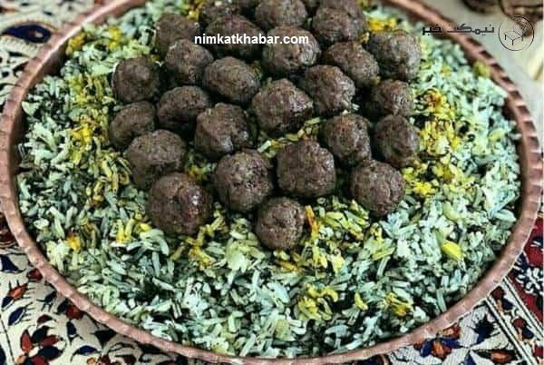 آموزش درست کردن اسفناج پلو با گوشت قلقلی به روش سنتی و آسان