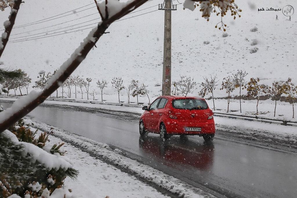 بارش شدید برف و باران در تهران 