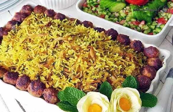 طرز پخت کلم پلو شیرازی 