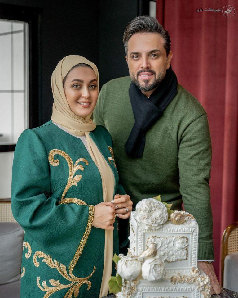 جشن سالگرد ازدواج لاکچری و شیک مجری تلویزیون با همسرش