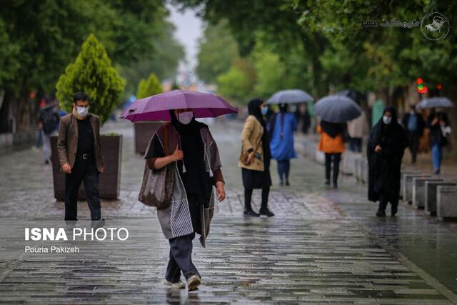 بارش باران در استان ها