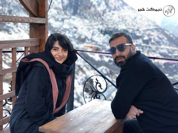 یلدا عباسی زنجانی و همسرش مهرداد