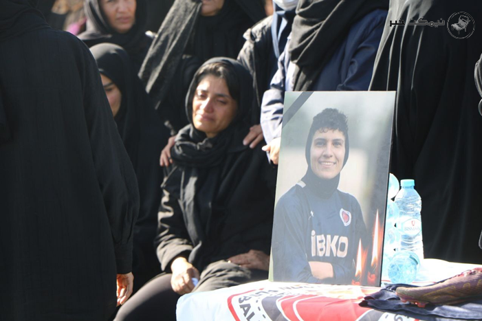 عکسهایی از مراسم تشییع ملیکا محمدی