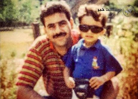 کودکی آرمین رحیمیان در کنار پدرش