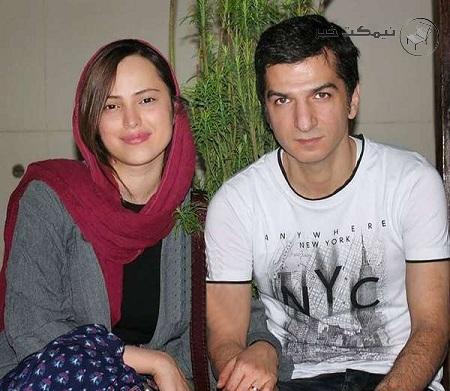 مهدی صباغی در کنار همسرش شیرین اسماعیلی