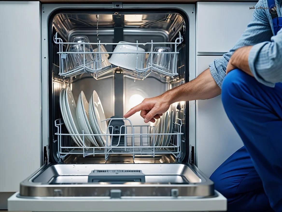 تصویر داخل ماشین ظرفشویی در رشت که توسط تعمیرات جو تعمیر شده است تصویر داخل ماشین ظرفشویی در رشت که توسط تعمیرات جو تعمیر شده است