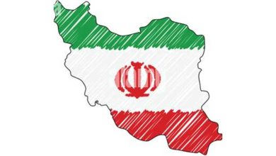 نقاشی نقشه ایران کودکانه با مداد رنگی