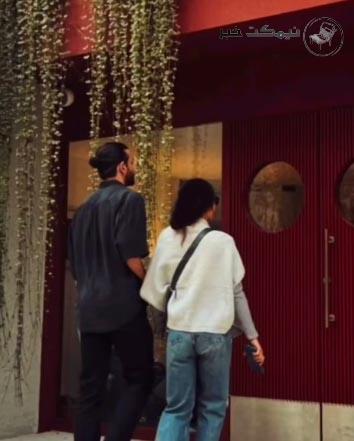 سینا ساعی در کنار دختر ایرج طهماسب