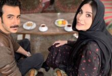 عکس علی شادمان و سحر دولتشاهی در پشت صحنه یک تئاتر عکس علی شادمان و سحر دولتشاهی